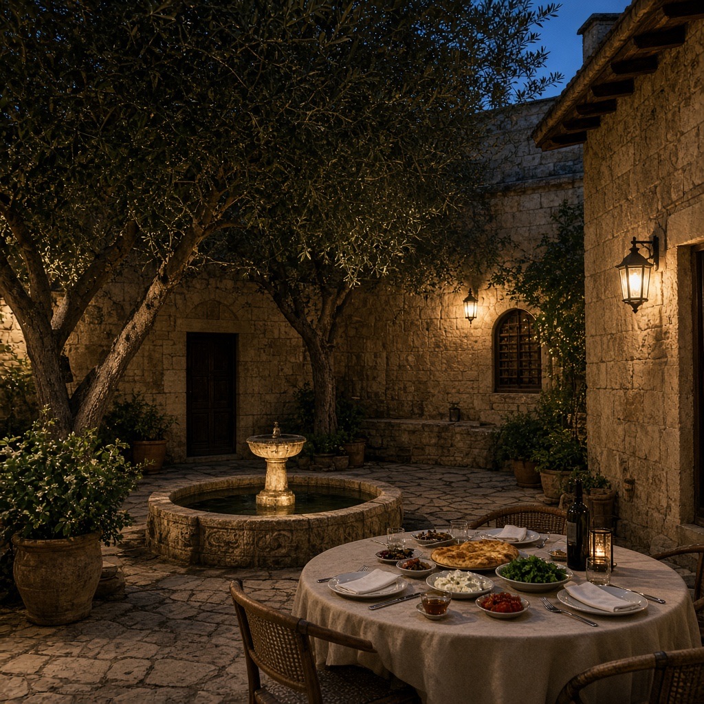 Dinner in the court