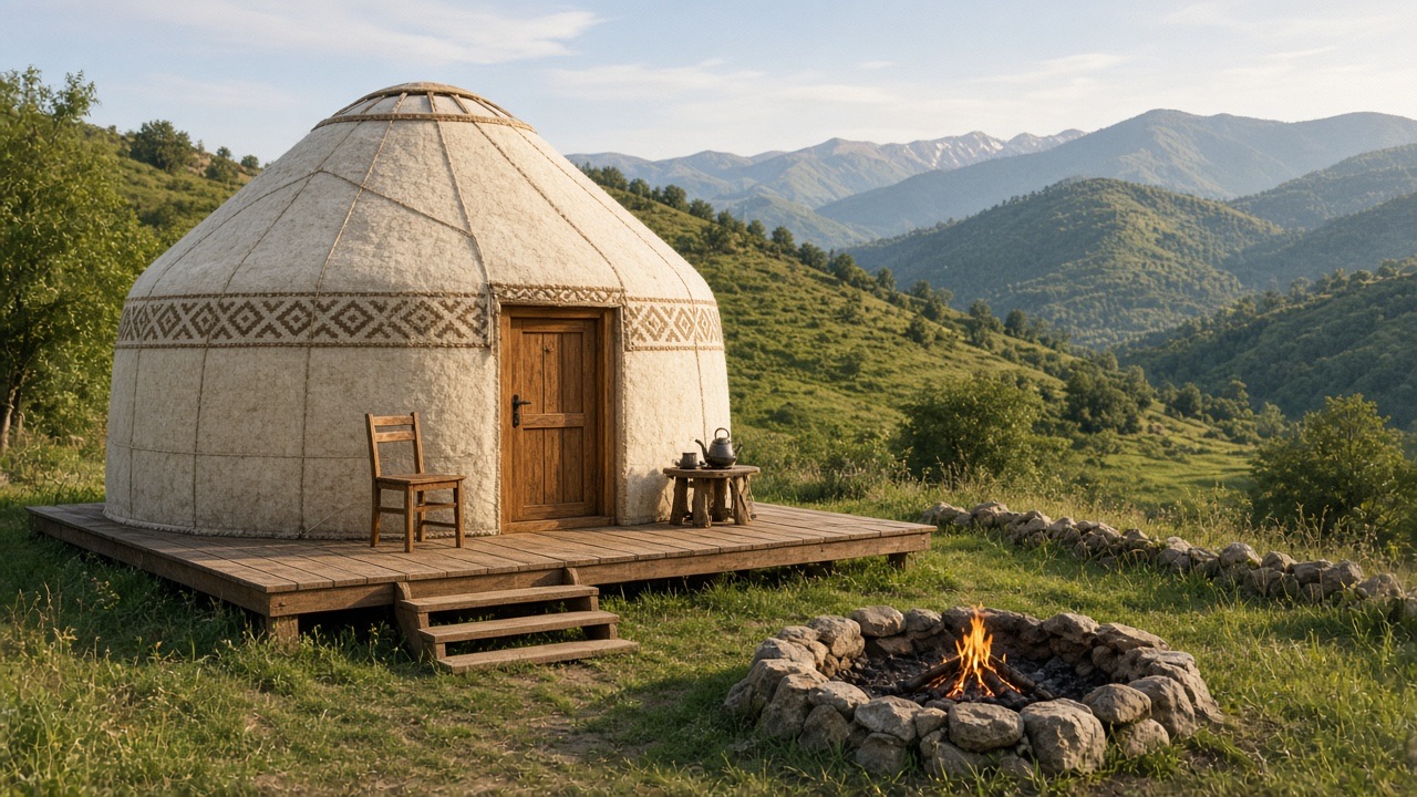 Yurt camp in Cülyan