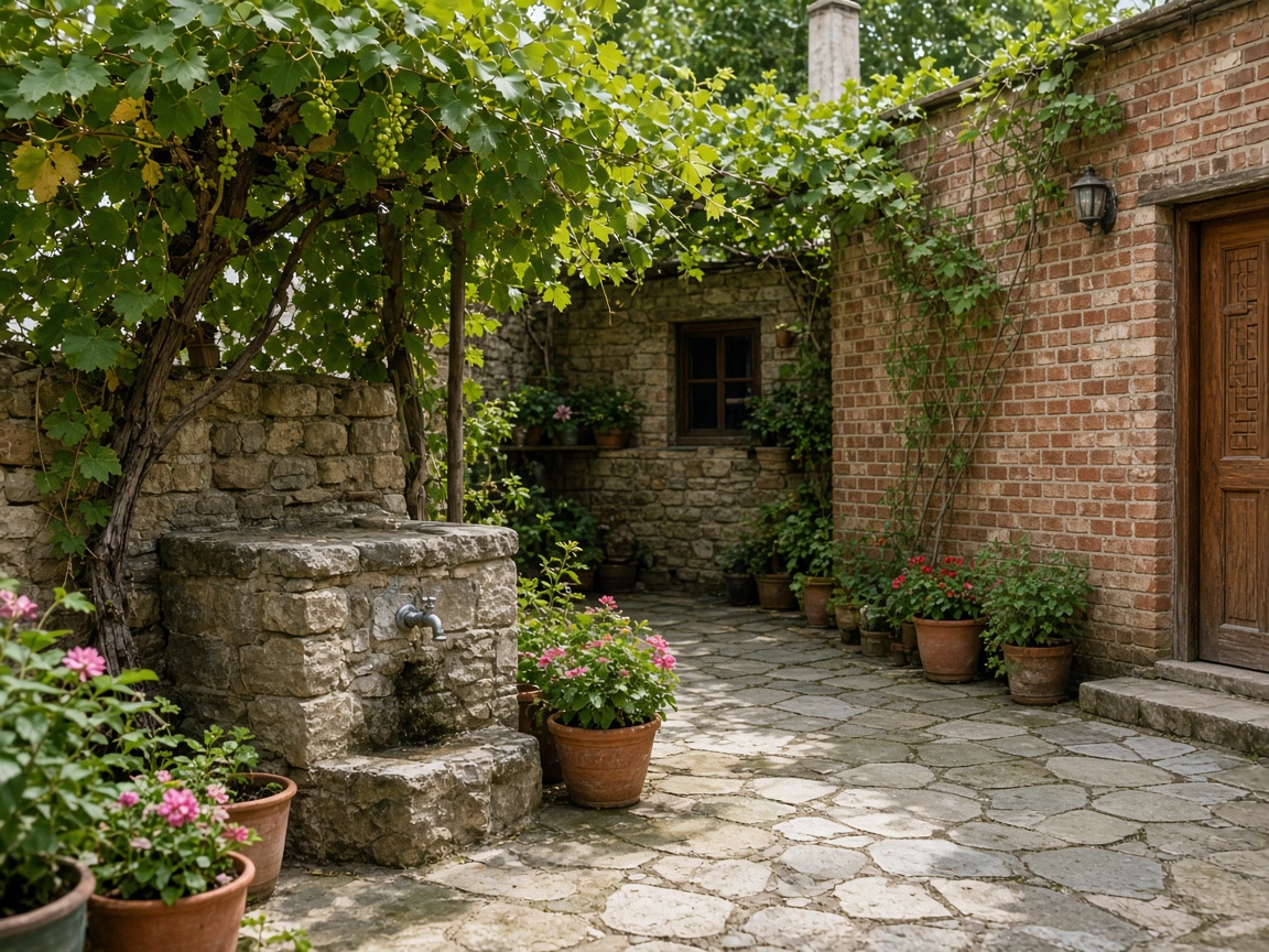Village house in Kish — yard