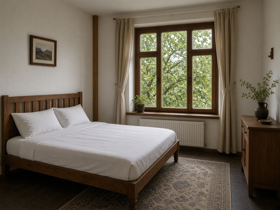 Walnut house in Zagatala — bedroom