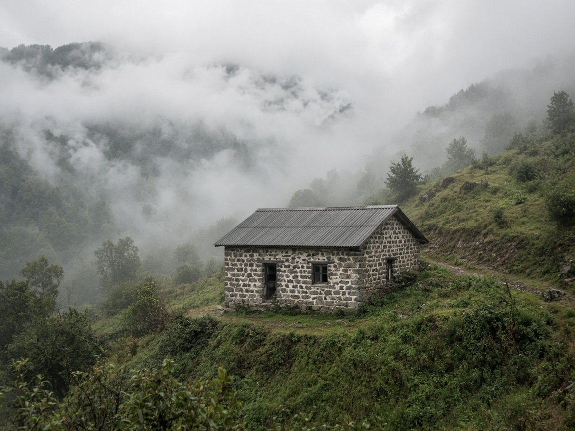 Cloud house in Lerik