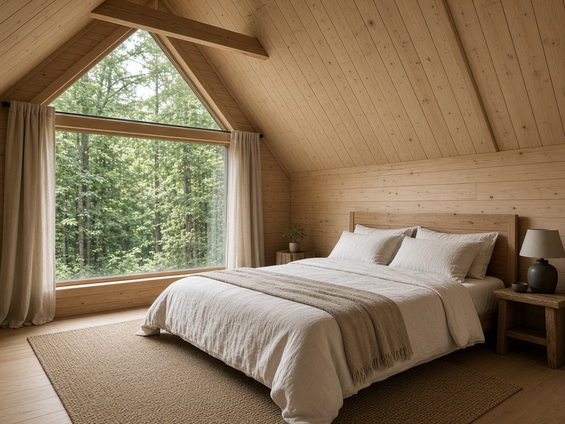 Forest A-frame bungalow in Duruca — bedroom