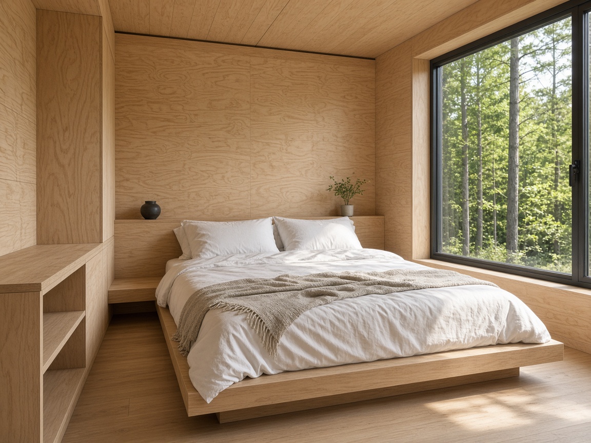Timber box cabin in Hamzalı — bedroom
