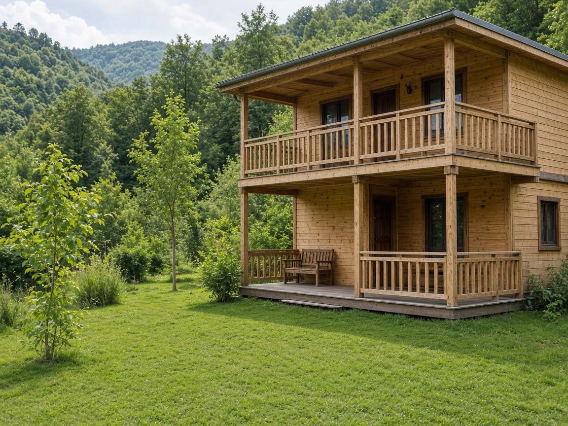 Greenwood garden house in Talıstan — garden