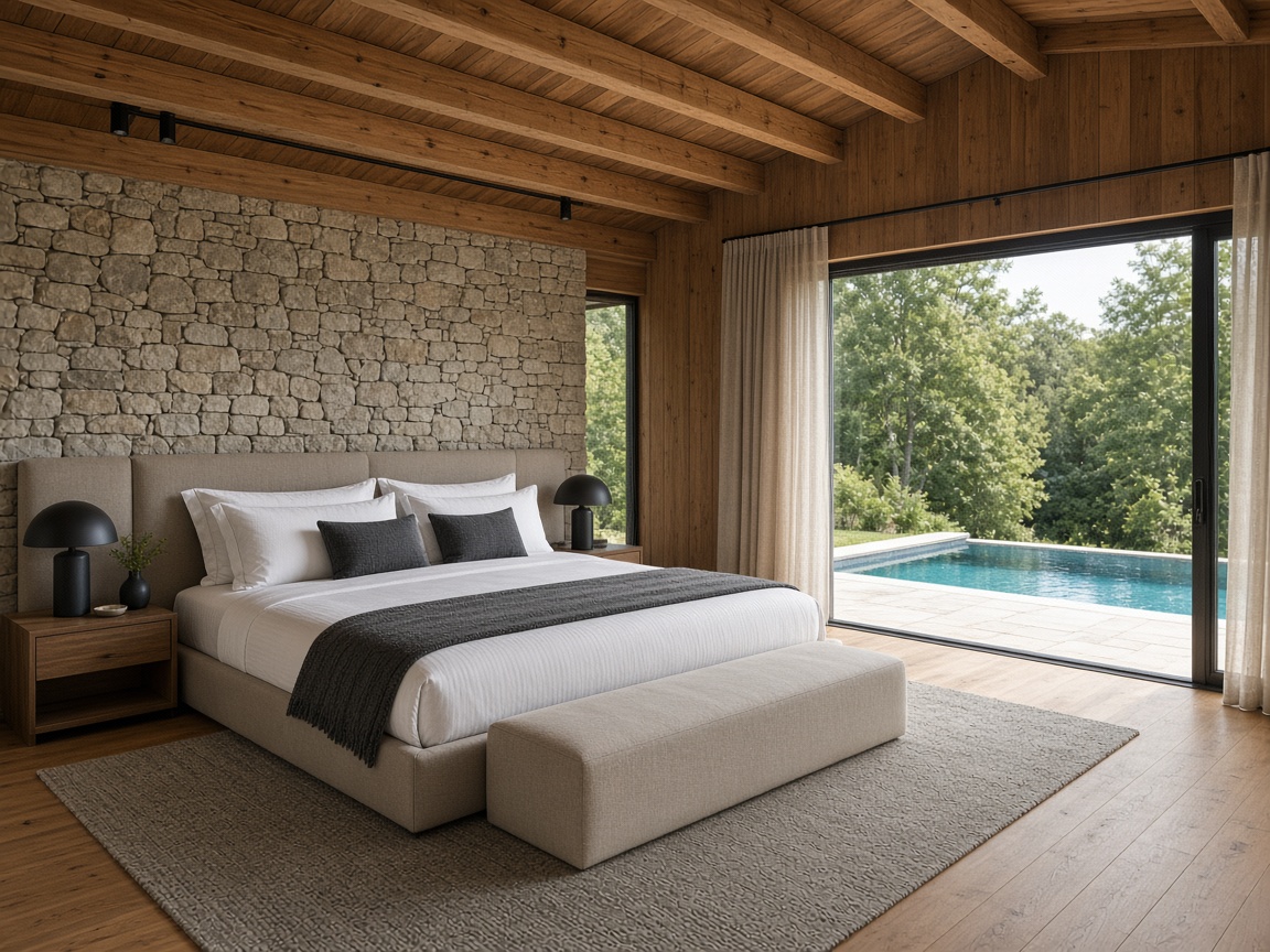 Twin pool villas in Gabala — bedroom