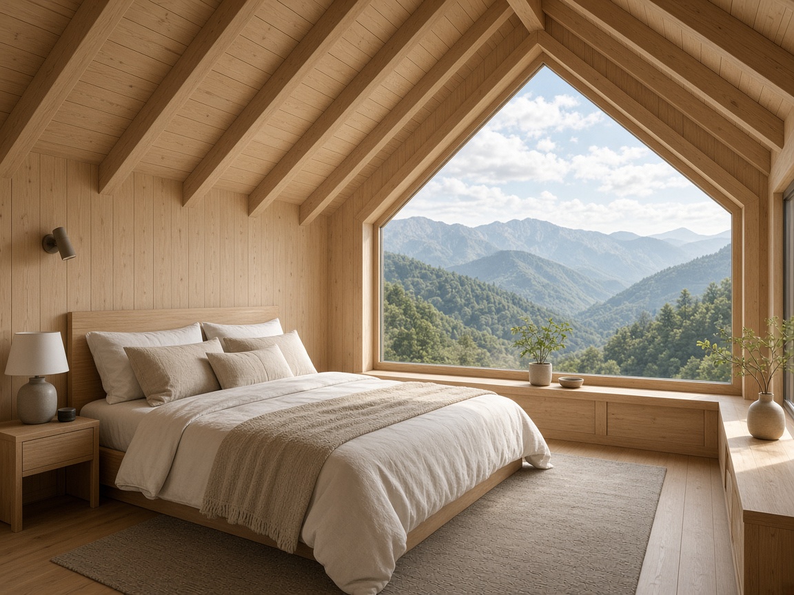 A-frame under Kəpəz in Hacıkənd — bedroom