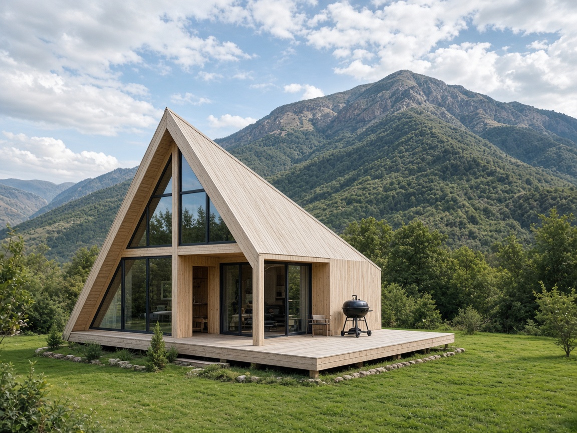 A-frame under Kəpəz in Hacıkənd