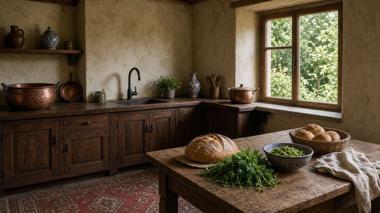 The Walnut House of Kish — kitchen